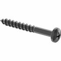 Bsc Preferred Screws for Particleboard and Fiberboard Rounded Head Black-Oxide Steel No. 10 Size 1-3/4 L, 100PK 91555A135